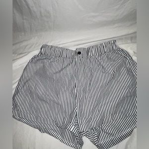 striped shein shorts. size xl